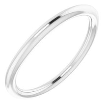 Charger l'image dans la galerie, Sterling Silver Band for 7.4 mm Round Ring
