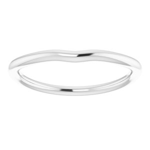 Sterling Silver Band for 12x10 mm Oval Ring
