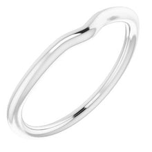 Charger l'image dans la galerie, Sterling Silver Band for 11 mm Cushion Ring
