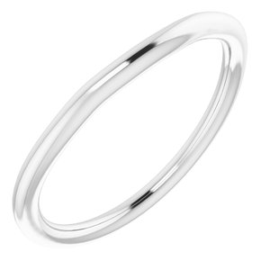 Sterling Silver Band for 9 mm Square Ring