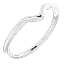 Charger l'image dans la galerie, Sterling Silver Band for 12x8 mm Pear Ring
