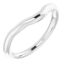 Load image into Gallery viewer, Sterling Silver Band for 7x5 mm Emerald Ring
