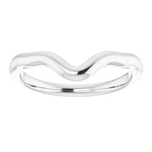 Charger l'image dans la galerie, Sterling Silver Band for 10x7 mm Pear Ring
