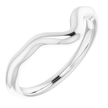 Charger l'image dans la galerie, Sterling Silver Band for 12x8 mm Pear Ring
