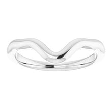 Charger l'image dans la galerie, Sterling Silver Band for 12x8 mm Pear Ring
