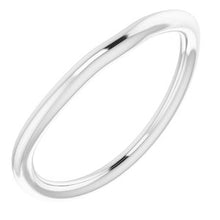 Charger l&#39;image dans la galerie, Sterling Silver Band for 5 mm Cushion Ring
