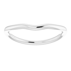 Sterling Silver Band for 9 mm Cushion Ring