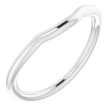 Charger l'image dans la galerie, Sterling Silver Band for 7x5 mm Emerald Ring

