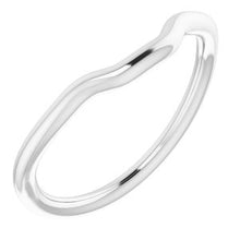 Charger l'image dans la galerie, Sterling Silver Band for 9x7 mm Emerald Ring

