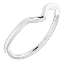 Charger l'image dans la galerie, Sterling Silver Band for 9x6 mm Pear Ring
