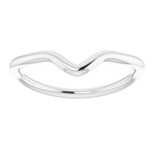 Charger l'image dans la galerie, Sterling Silver Band for 9x6 mm Pear Ring
