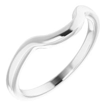 Load image into Gallery viewer, Sterling Silver Band for 10x8 mm Emerald Ring
