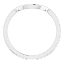 Load image into Gallery viewer, Sterling Silver Band for 11x9 mm Emerald Ring
