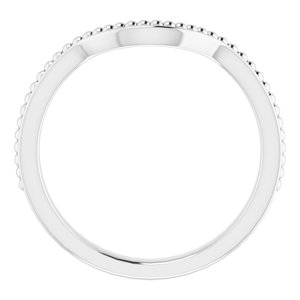 Sterling Silver Band for 8 mm Round Ring