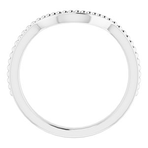 Sterling Silver Band for 8.8 mm Round Ring