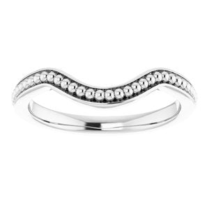 Sterling Silver Band for 8.8 mm Round Ring