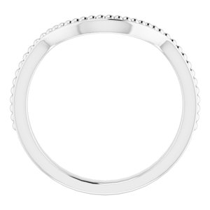Sterling Silver Band for 11 mm Round Ring