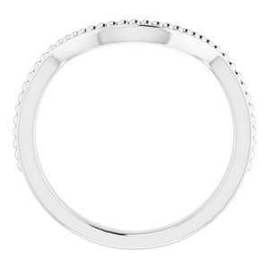 Sterling Silver Band for 12 mm Round Ring