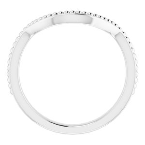 Sterling Silver Band for 13 mm Round Ring