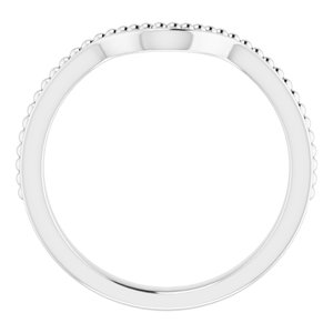 Sterling Silver Band for 8x6 mm Oval Ring