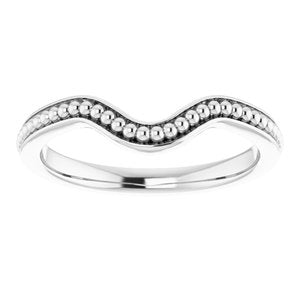 Sterling Silver Band for 8x6 mm Oval Ring