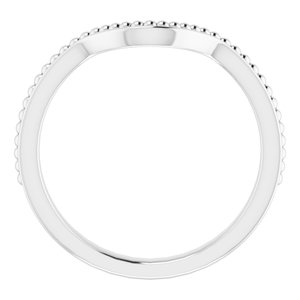 Sterling Silver Band for 9x7 mm Oval Ring