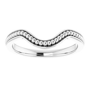 Sterling Silver Band for 10x8 mm Oval Ring