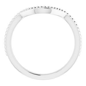 Sterling Silver Band for 11x9 mm Oval Ring