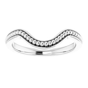 Sterling Silver Band for 11x9 mm Oval Ring