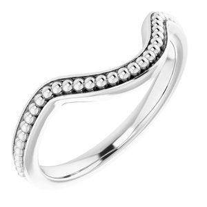Sterling Silver Band for 12x10 mm Oval Ring