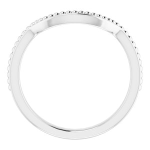 Sterling Silver Band for 11 mm Cushion Ring