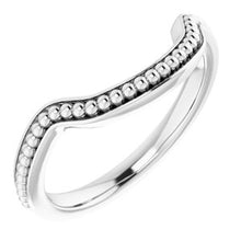 Load image into Gallery viewer, Sterling Silver Band for 12 mm Cushion Ring
