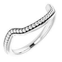 Load image into Gallery viewer, Sterling Silver Band for 14 mm Cushion Ring
