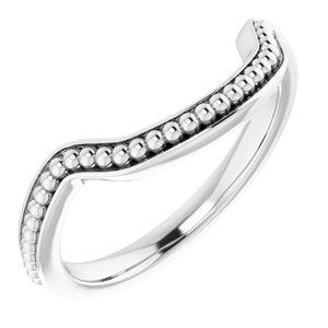 Sterling Silver Band for 13 mm Cushion Ring