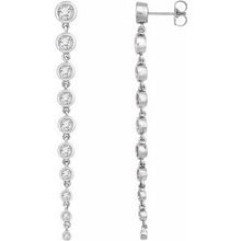 Load image into Gallery viewer, 14K White 2 CTW Lab-Grown Diamond Earrings
