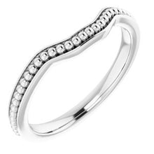 Load image into Gallery viewer, Sterling Silver Band for 6 mm Asscher Ring
