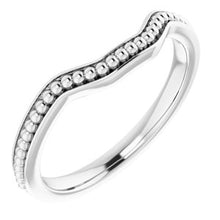 Load image into Gallery viewer, Sterling Silver Band for 7 mm Asscher Ring
