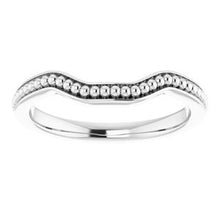 Load image into Gallery viewer, Sterling Silver Band for 7 mm Asscher Ring
