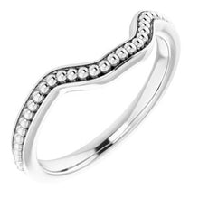 Load image into Gallery viewer, Sterling Silver Band for 9x7 mm Emerald Ring
