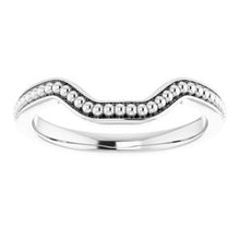 Load image into Gallery viewer, Sterling Silver Band for 9x7 mm Emerald Ring
