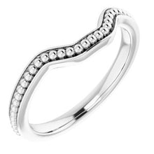 Load image into Gallery viewer, Sterling Silver Band for 8x6 mm Emerald Ring
