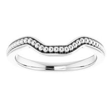 Load image into Gallery viewer, Sterling Silver Band for 8x6 mm Emerald Ring
