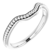 Load image into Gallery viewer, Sterling Silver Band for 7x5 mm Emerald Ring
