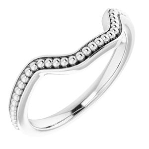Sterling Silver Band for 11x9 mm Emerald Ring