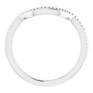 Sterling Silver Band for 11x9 mm Emerald Ring