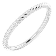 Charger l'image dans la galerie, Sterling Silver Band for 8x6 mm Oval Ring
