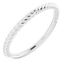 Charger l'image dans la galerie, Sterling Silver Band for 6x4 mm Oval Ring

