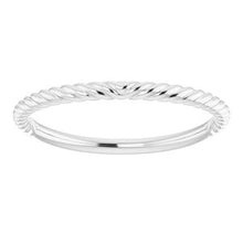 Charger l'image dans la galerie, Sterling Silver Band for 6x4 mm Oval Ring
