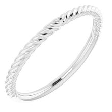 Charger l'image dans la galerie, Sterling Silver Band for 6 mm Cushion Ring
