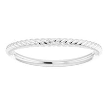 Charger l'image dans la galerie, Sterling Silver Band for 11 mm Cushion Ring
